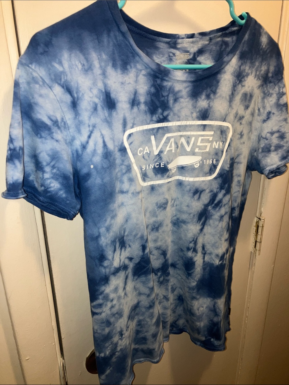 Vans Blue Tie-Dye Graphic Short Sleeve Tee XS